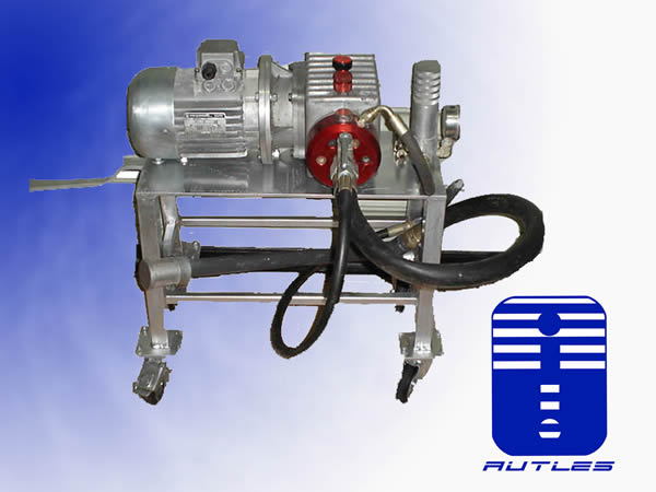 BOMBA DE ALTA PRESION MODELO GL-4 CON CARRELLO Y MOTOR 220V