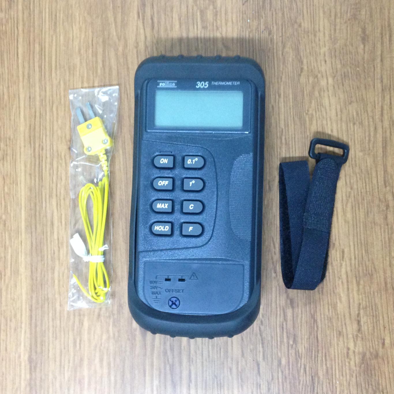 Term&oacute;metro digital alta temperatura marca ROLINE 305